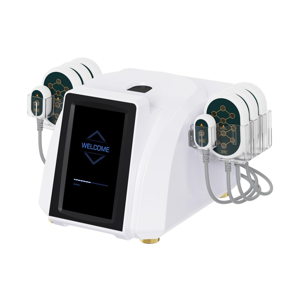 Elitzia Machine à brûler les graisses au laser Lipo 5 MW à 8 panneaux pour contour du corps, machine amincissante non invasive, appareil lipolaser pour ventre, jambes, bras, salon de beauté