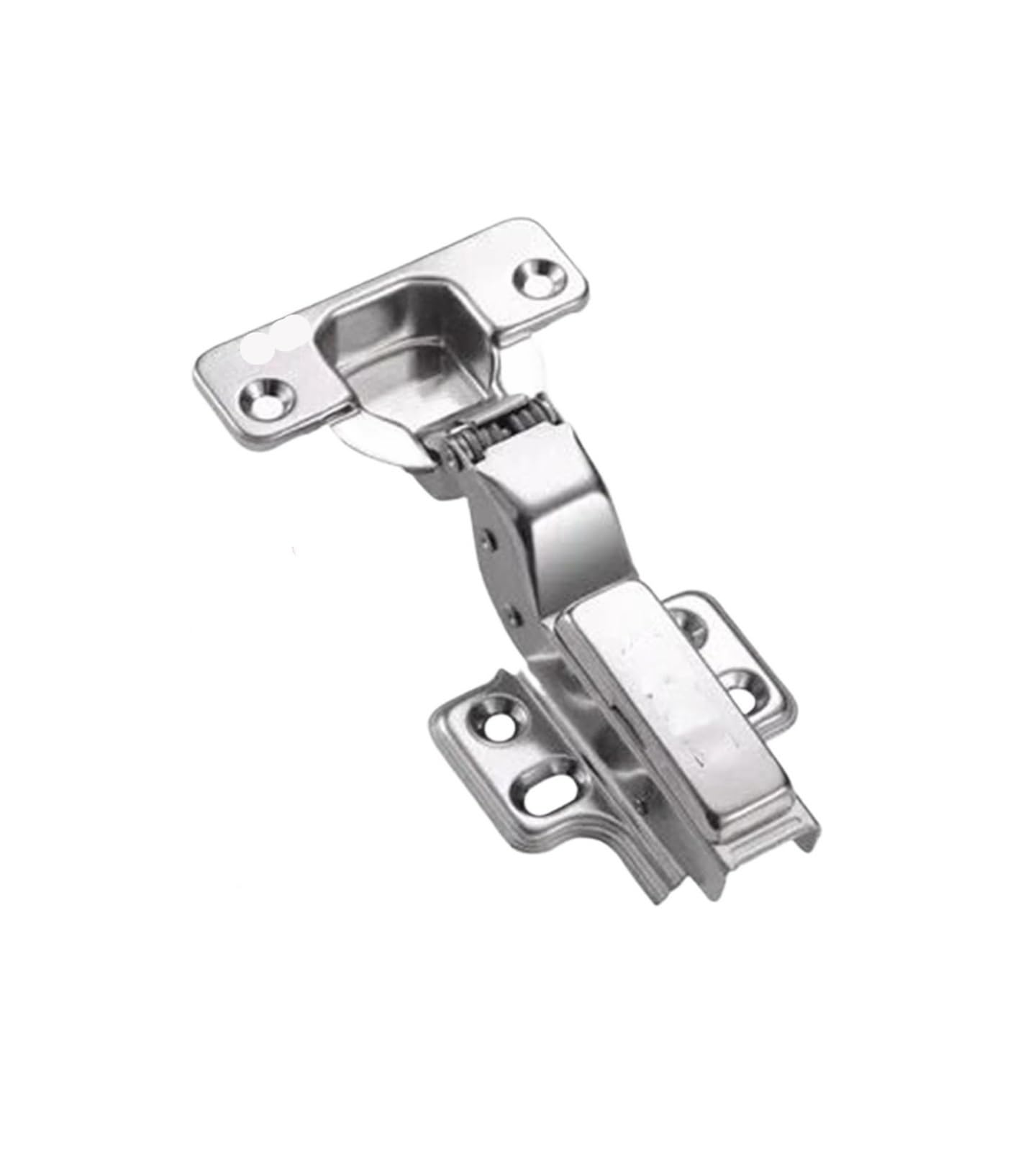 Lasitmerh 304 No Overlay 4Pcs 304 Stainless Steel Hydraulic Soft Close Cabinet Hinge Dtc Dia.35mm Cup(304 No Overlay)