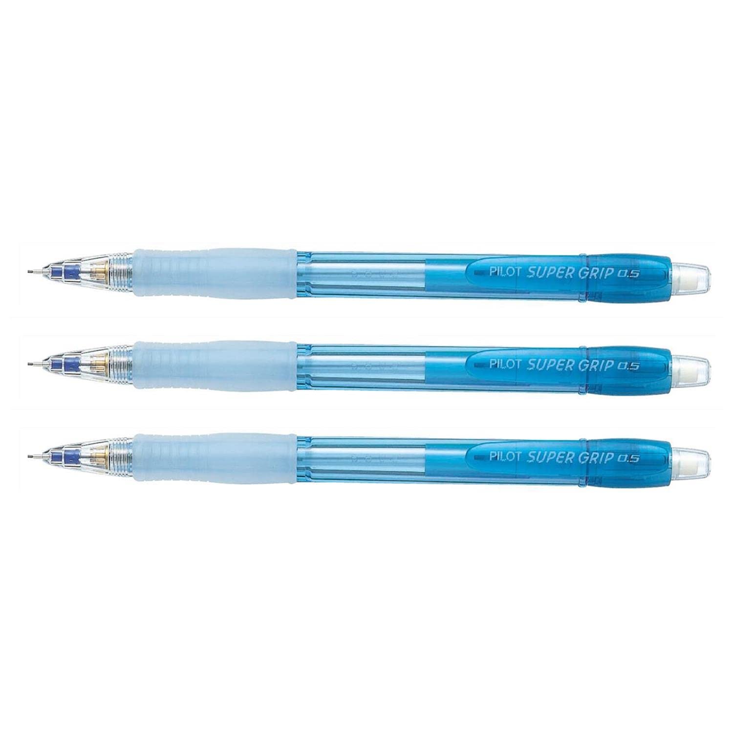 Pilot - Lote de 3 portaminas recargables H-185 (0,5 mm), color azul