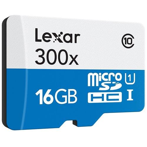LAXAR メモリー16GB　一枚 Amazon.com: Lexar High-Performance MicroSDHC 300x 16GB UHS-I/U1 w