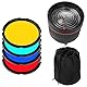 Fotga NG-10X Bowens Berg Studio Light Fokus Objektiv + 4 Farbfilter Fuer Flash-LED-Licht