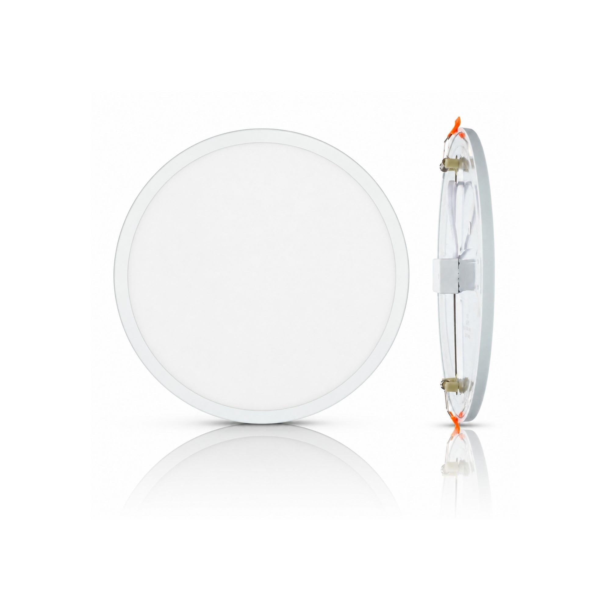 Pack x5 Downlight LED Empotrable 20W de Corte Ajustable Ø50-210mm, Luz Neutra 4000K, 1650lm, Panel Extraplano Redondo Ø23cm, Garantía 3 Años (5uds)