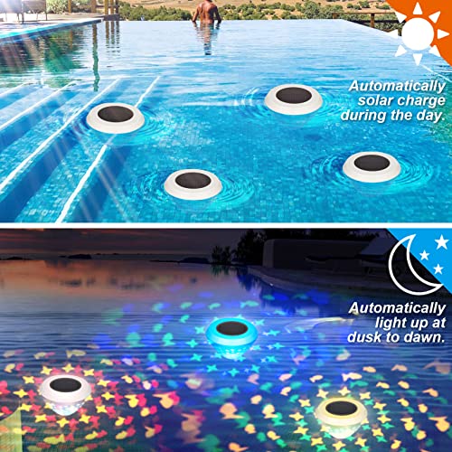 Rrrpio Floating Pool Lights,Fish Pattern Swimming Pool Lights With 4 Colors Changing Waterproof Solar Pool Lights That Float,Outdoor Led Glow Lights For Hot Bath Tub,Pool,Pond,Spa-1Pcs #TOP3