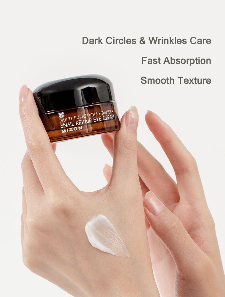 MIZON All in One Snail Repair Skincare Set - Facial Moisturizer 2.53fl. oz, Eye Cream 0.84 fl. oz, Foam Cleanser 2.02 fl. oz, Face Serum 1.01 fl. oz