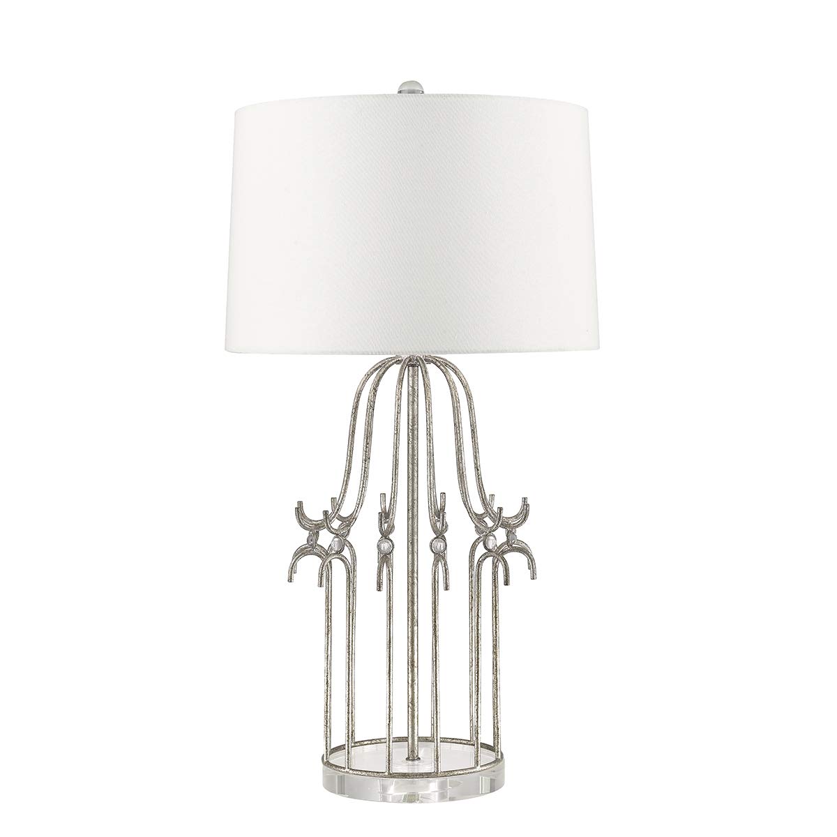 Elstead Lighting Table Lamp, Distressed Silver