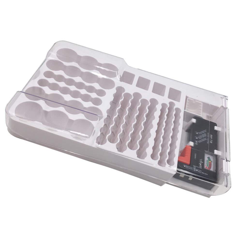 Testeur de Batterie Portable en Abs Blanc pour Capacité et Tension