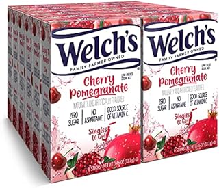 Welch's Singles To Go Water Drink Mix - Powder Sticks, Cherry Promegranate, 0.46 Ounce (Pack of 12)