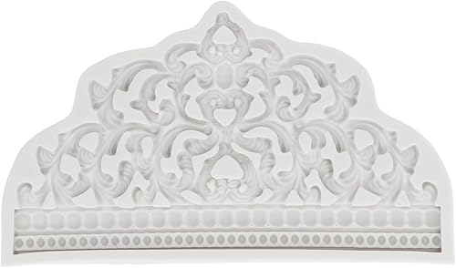 Molde de corona, divertido molde de silicona para corona, diseño de diadema grande, seguro e inodoro, molde de fondant reutilizable, para hacer
