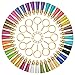 Tassels for Crafts, Anezus 150Pcs Keychain Tassel Set Including 50Pcs Tassels, 50Pcs Jump Rings and 50Pcs Key Rings with Chain Bulk for Acrylic Blank Keychains, Shrinky Dinks and Crafts (Gold)