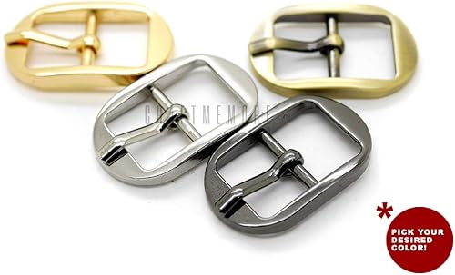 Miniatura 3 de CRAFTMEMORE 4 hebillas de cinturón de 12 pulgada, 58 pulgadas, hebilla central ovalada de una sola punta, para accesorios de fabricación de