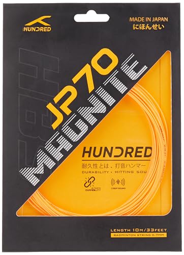 Image of Hundred JP 70 Magnite Badminton String | 0.70 mm High Repulsion & Control | Superior Tension Hold & Shock Absorption | Crisp Hitting Sound
