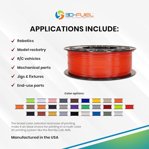 Image of 3D-Fuel Tough Pro PCTG Filament for 3D Printing, Better Than, Iron Red