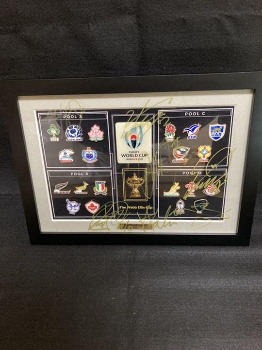 日本代表直筆サイン入☆シリアルNO入りラグビーワールドカップ記念