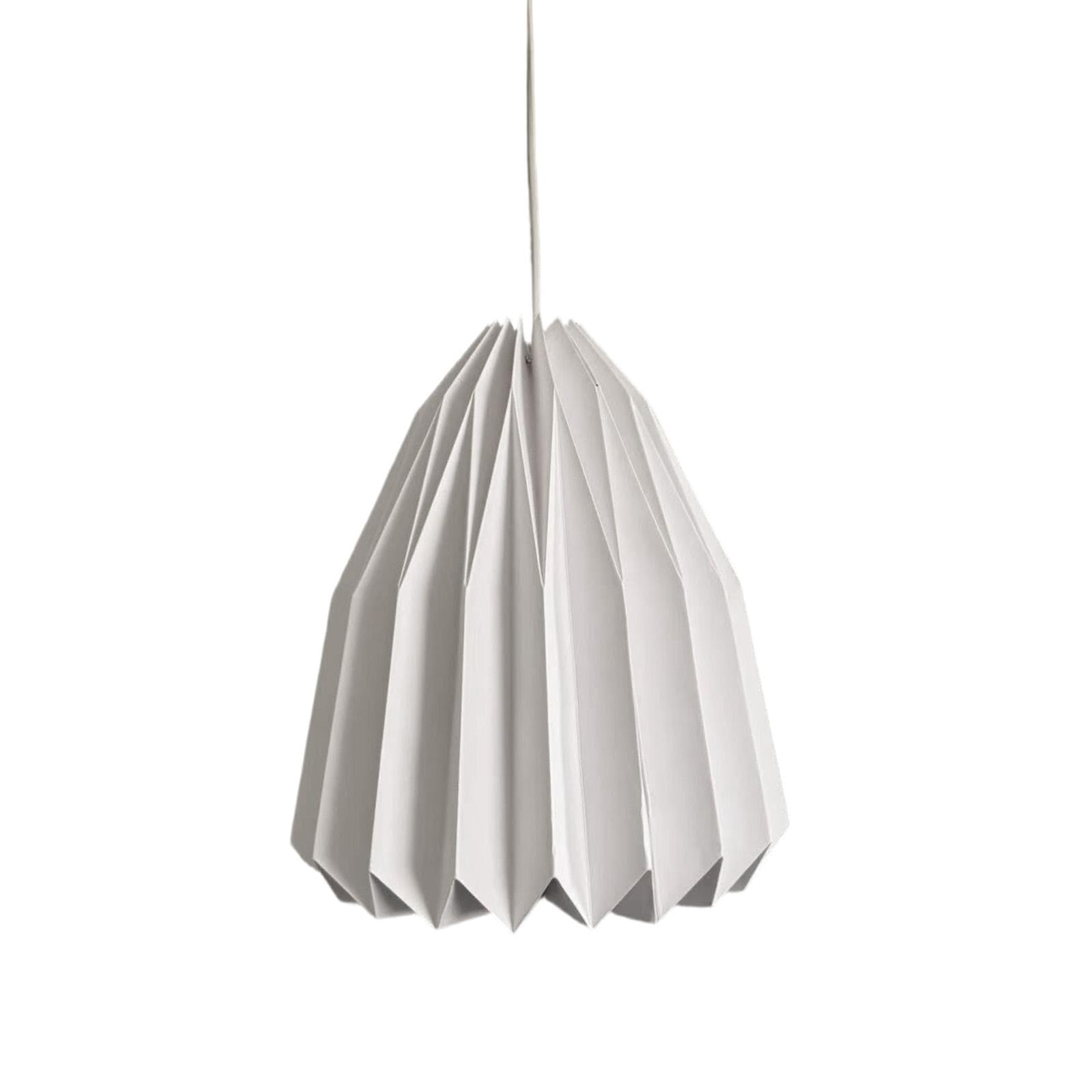 JISADER Paper Origami Lamp Shade Pendant Lamp Shade Chandelier Lamp Shade Pleated Lamp Shade for Restaurant, Style B