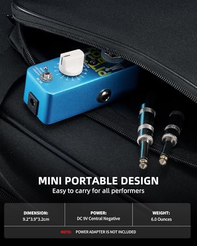 Pédale pitch box LEKATO : harmoniseur guitare et octaveur true bypass compact - 7