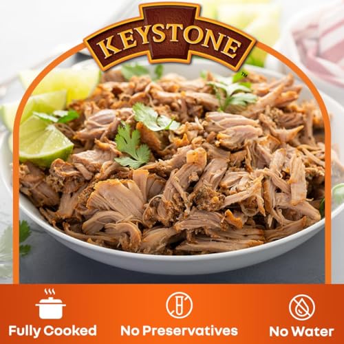 Keystone Meats All Natural Canned Pork 14.5 Oz Long Term Shelf Life Emergency Food Canned Meat thumb #2
