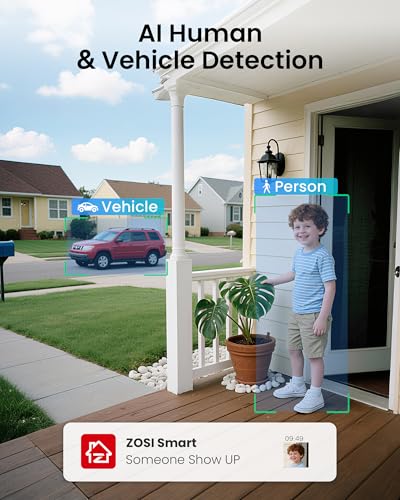 Image of ZOSI 16 Channel Security Camera System 1080p, 2MP H.265+ Hybrid 16CH DVR with AI Human Vehicle Detect, 12 x 1080p CCTV Dome Camera Outdoor, 80ft Night Vision, 90 View Angle, Remote Access, 2TB HDD