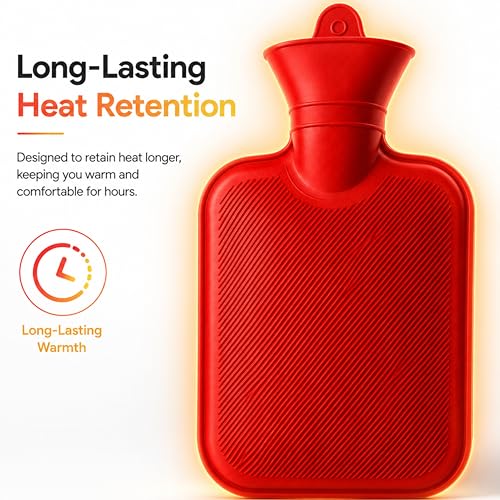 Image of Premium Rubber Hot water Bag for Instant Period Pain Relief| 2000 ML (Green)