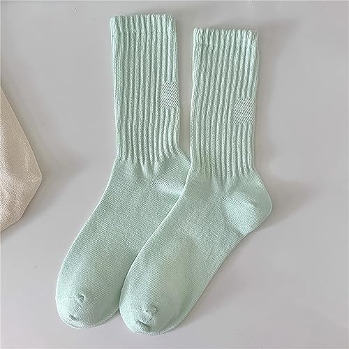 Womens Girls Crew Cotton Socks Casual Athletic Aesthetic Socks Neutral Cushion Socks for Kids Running Sports2