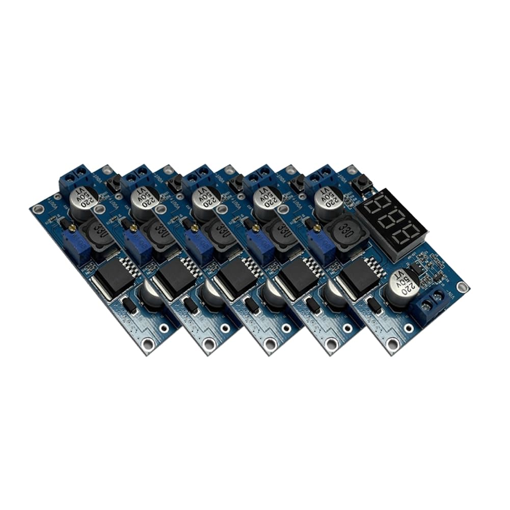 IJSDNVJNDX LM2577 Boost Circuit Board DC-DC Boost Module 3A Output Digital Display Voltage Indicator