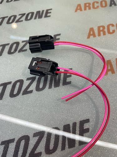Image of 2-Pin Horn Connector Socket with Wiring Harness, Compatible with Hyundai Creta PART NUMBER 96651BV000 HIGH OR 96641BV000 LOW HYU 1898004015AS PACK OF TWO Arco Autozone Ecom