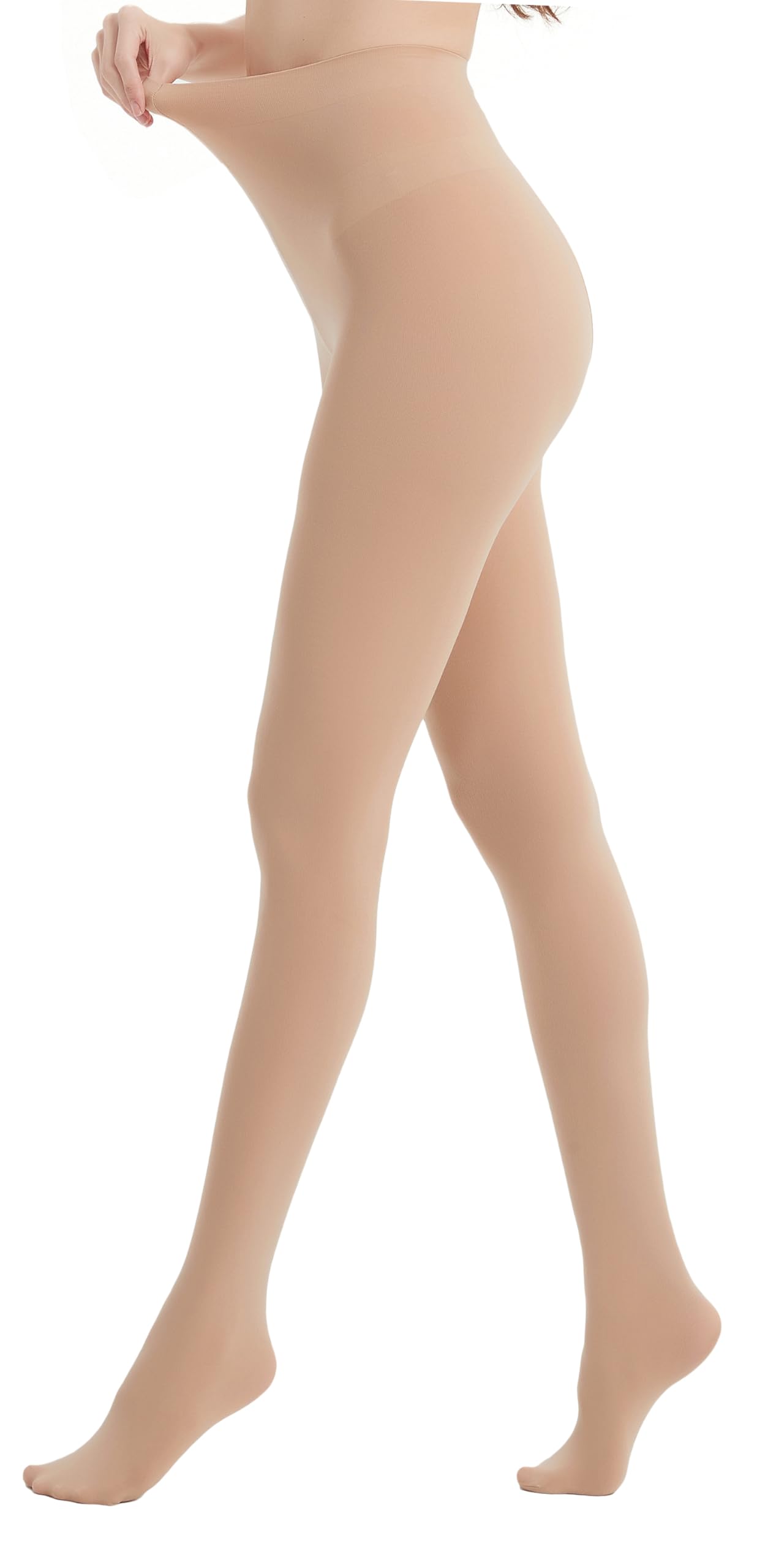 Hiltzo 80D Strumpfhosen für Damen, Semi-Blickdichte Bunte Feinstrumpfhose, Komfortbund Elastisch Damenstrumpfhosen
