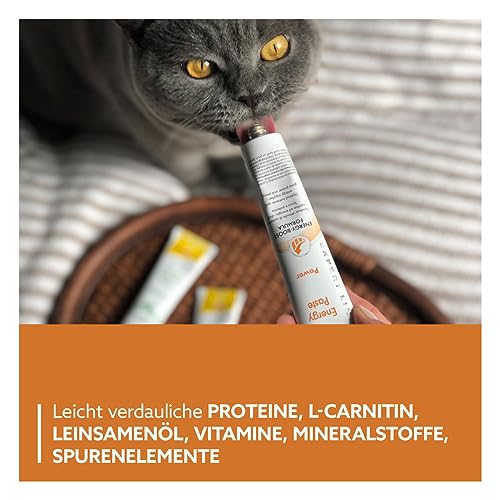 GimCat EXPERT LINE Energy Paste - Funktionaler Katzensnack als optimaler Nährstoff- und Energielieferant - 1 Tube (1 x 50 g)