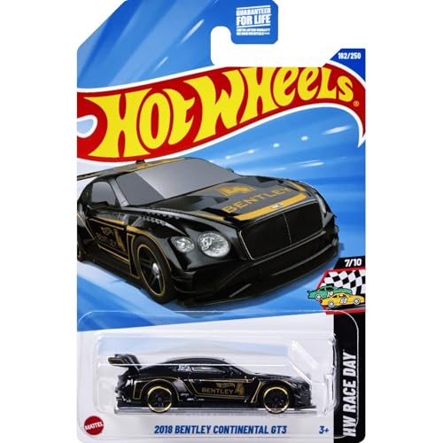 Hot Wheels Bentley Continental GT3 2018 1:64 Negro