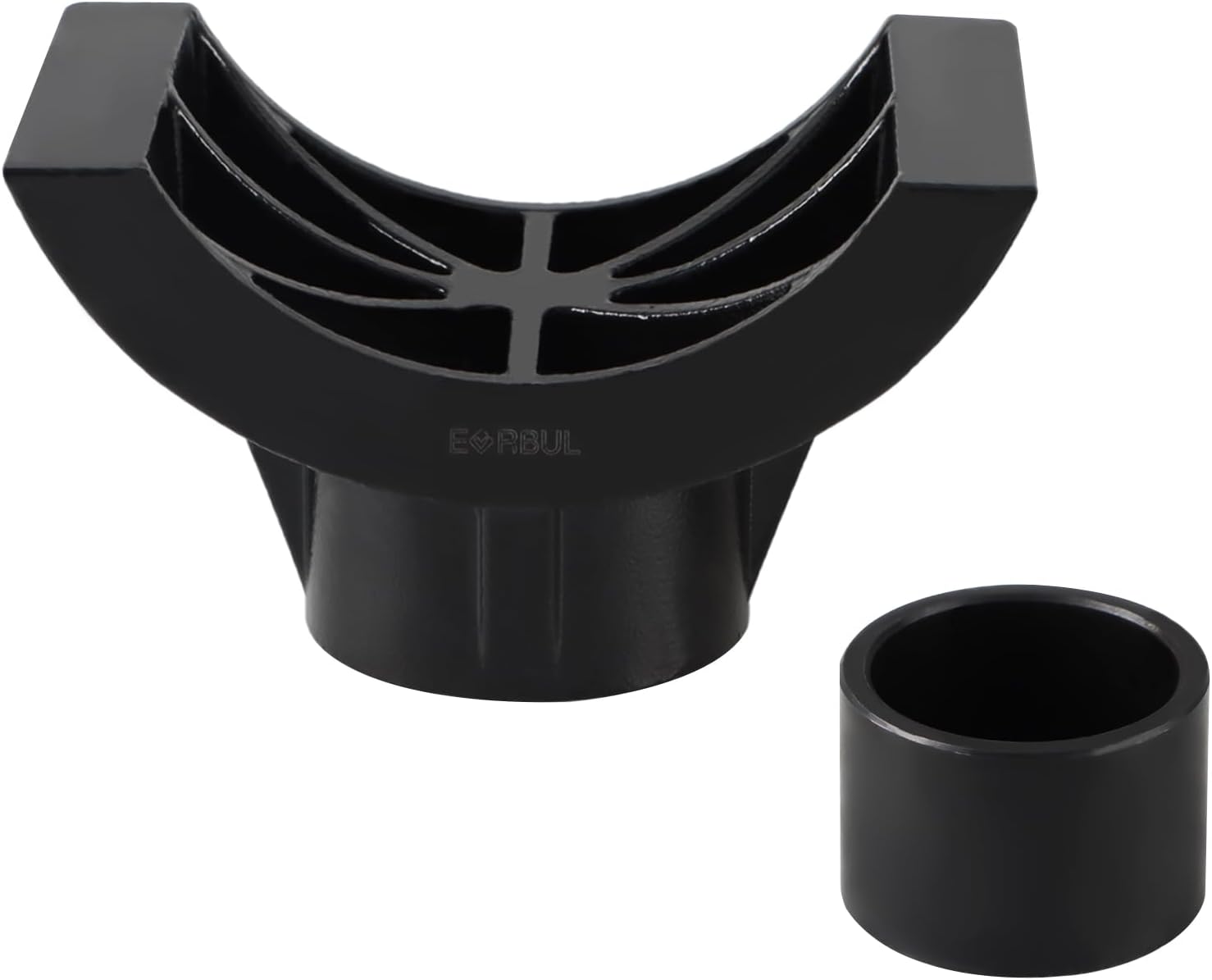 2-in-1 Bottle Jack Adapter Lifting Saddle High Strength Hydraulic Jack Adapter Hydraulic Lifting Saddle Compatible with 12-ton 20-ton Bottle Floor Jack for 3 Inch 4 Inch Axle Tube