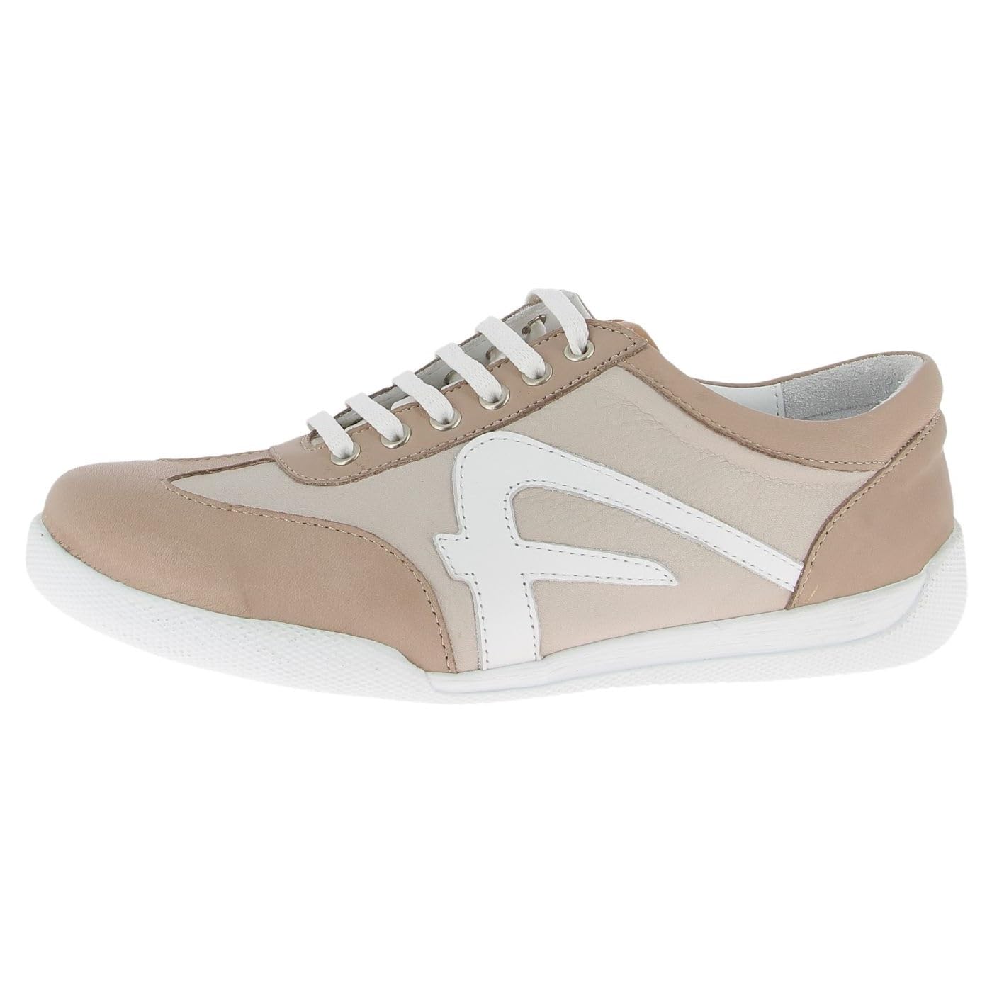 Andrea Conti Women's Low Top Trainers, Dark Stone Silver Grey, 5 UK