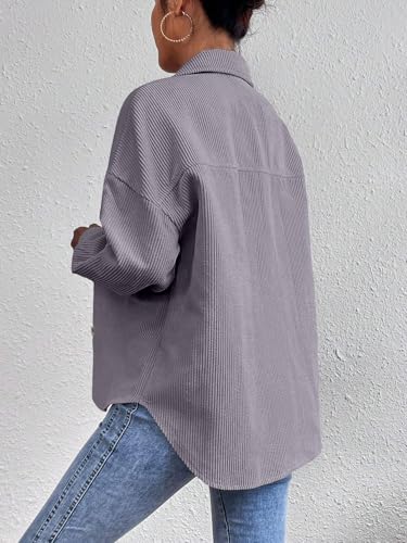 Image of GRECIILOOKS Women Poly Lycra Standard Length Oversized Jacket Korean Style Casual Outerwear | Streetwear Party Jacket with Trendy Loose Fit Casual Shirt