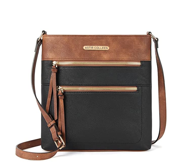 ASTIR COLLEEN Sling Crossbody Bag | Solid bag with Internal & External Pockets | Storage Space For Essentials (TAN & BLACK) (B0C2VYMXKX) Amazon Price History, Amazon Price Tracker