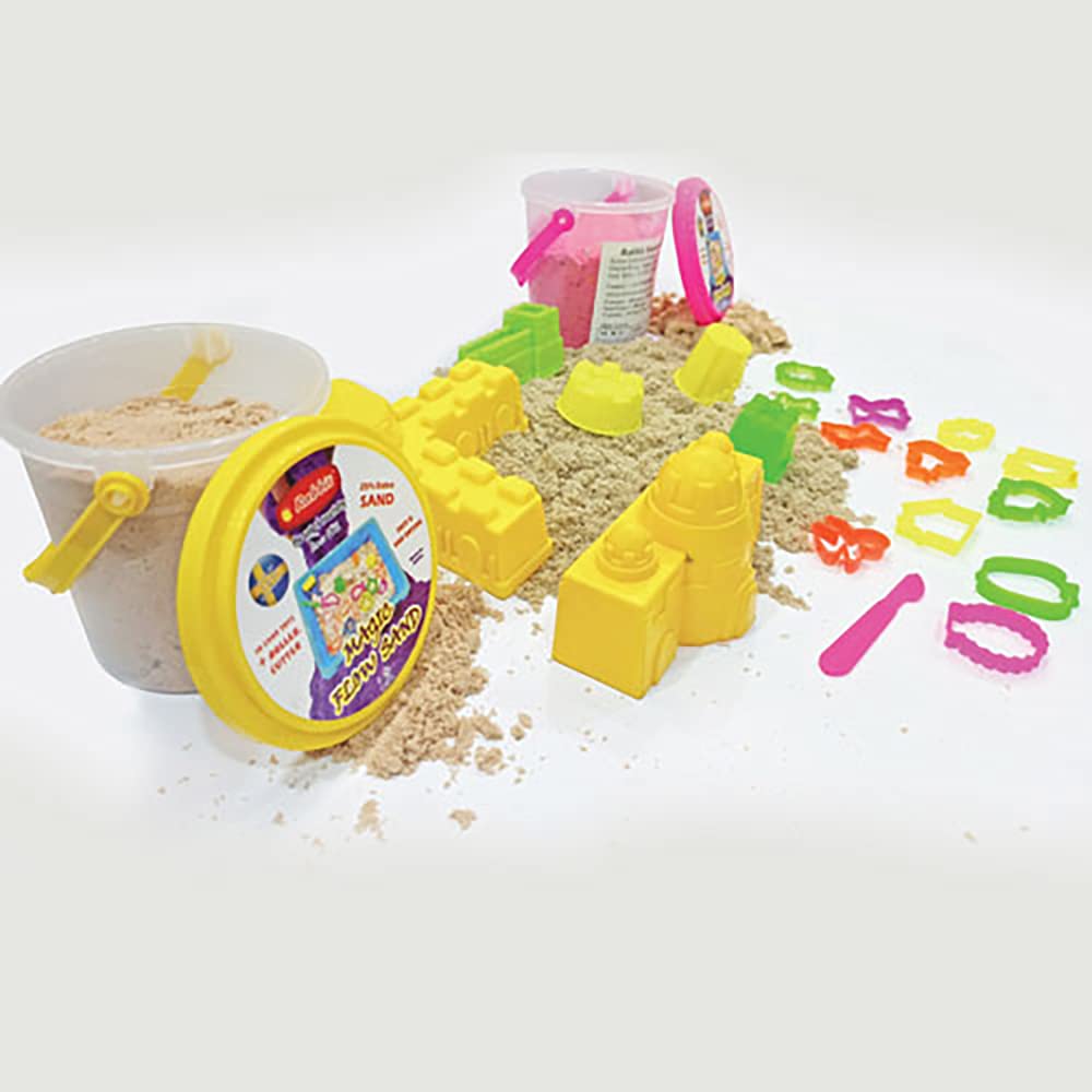 RABBIT 2 Sand Buckets Combo 1KG with Aqua Set and Play Sand for Kids with 20 Moulds, Kinetic Sand for Kids, Beach-Pink Color Bring The Beach Indoors Age 3 up (B094FK2WP5) Amazon Price History, Amazon Price Tracker