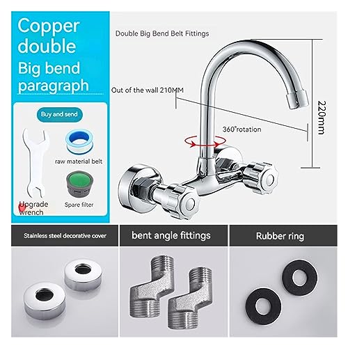 Robinet mitigeur avec stream spray bubbler orientable pour cuisine et bain