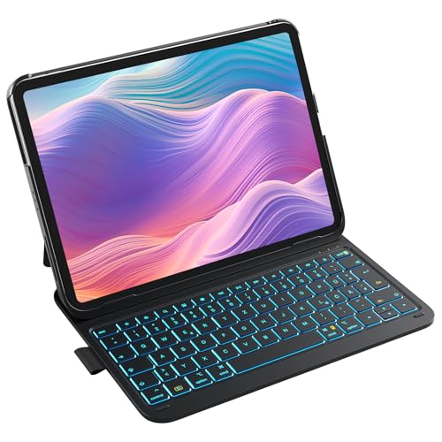 Inateck Hülle mit Tastatur für iPad 11(A16)/10. Gen, Ultraleicht 442g – Ansicht 1