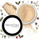 WARM (Neutral-Most Popular) FOUNDATION Mineral Makeup (30 gram Jar) Matte Loose Powder Bare Face Cosmetics Full Coverage Long Lasting All Skin Types SPF 18
