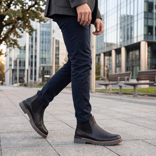 Image of Jousen Men's Chelsea Boots Casual Slip On Ankle Boots with Memory Foam
