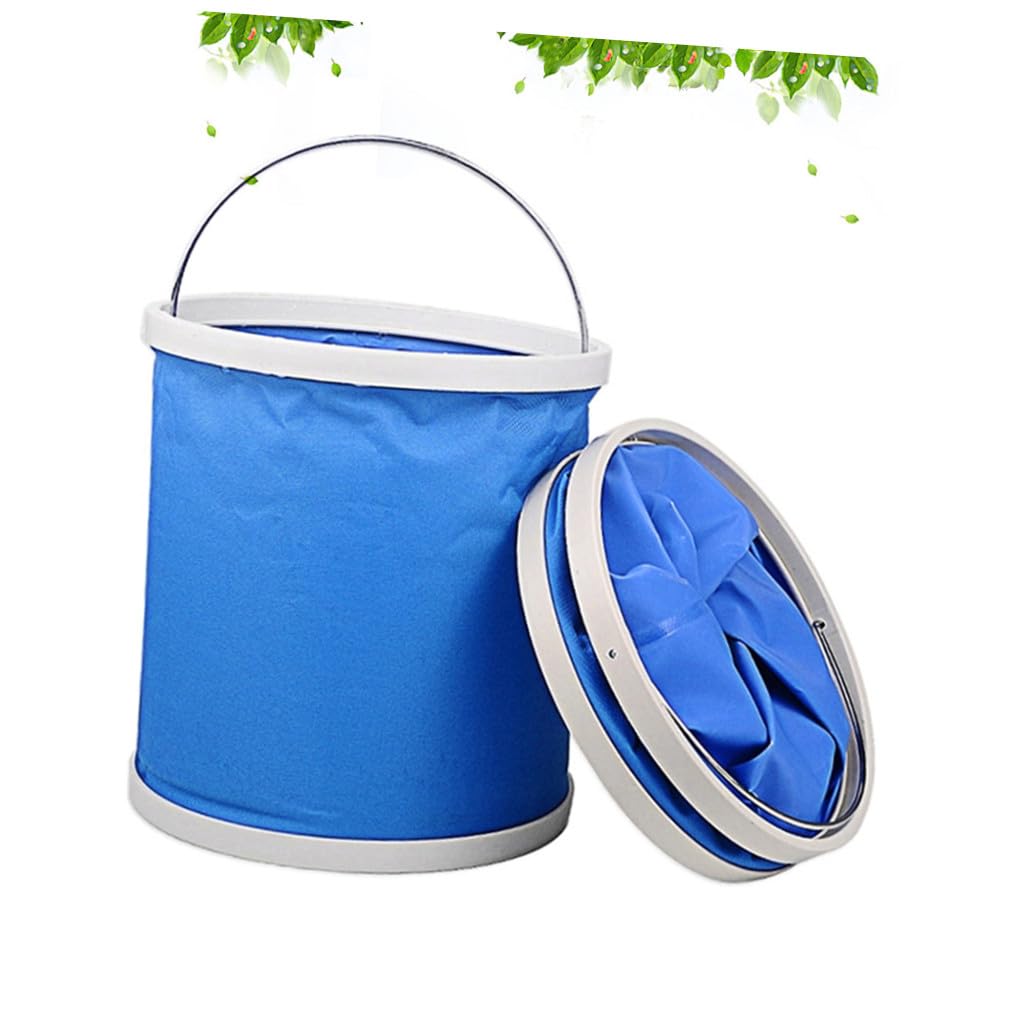 ifundom Seau Pliable Portable D'extérieur 2 Pièces 9l Bleu