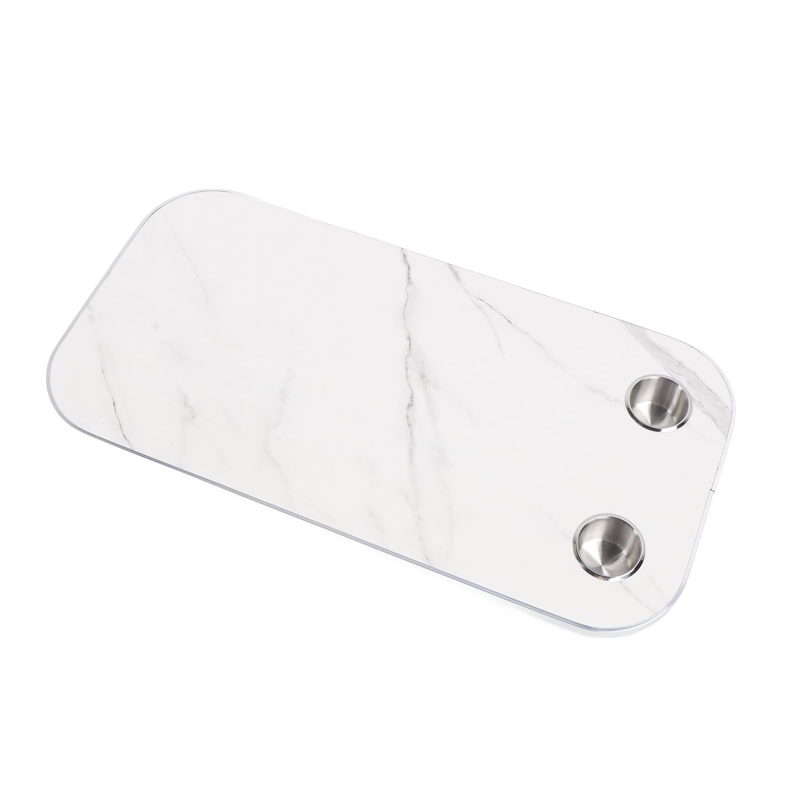 aqxreight 800 X 400 Mm in Alluminio Tavolo Tavolo con Portabicchieri - Barca Versatile e Yacht per Pranzo o Spazio di Lavoro