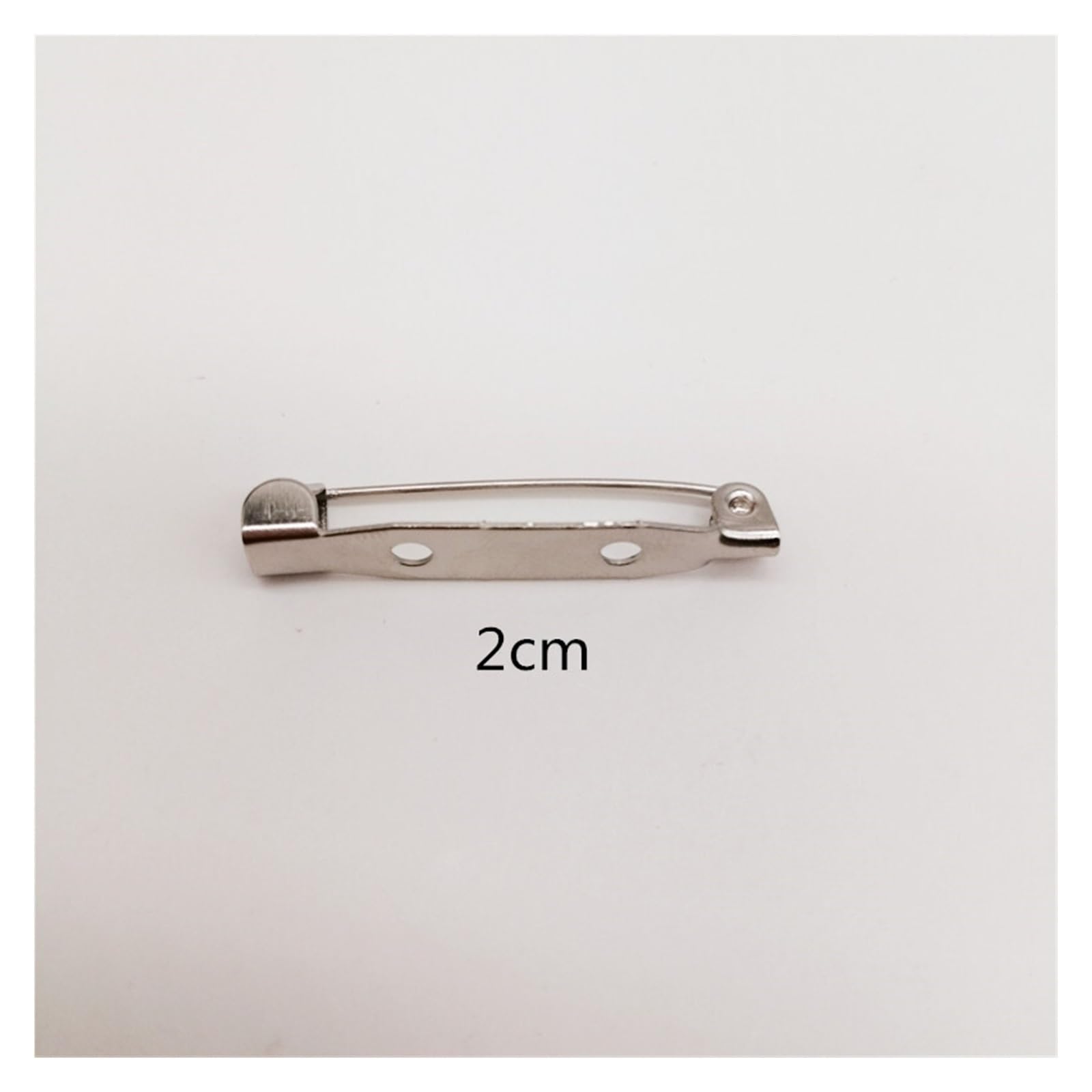 Metalowe szpilki do broszek z otworami, DIY Biżuteria Półprodukty Broszka Zaczepy z tyłu 1,5-4,5 cm 500/1000/5000/10000 szt