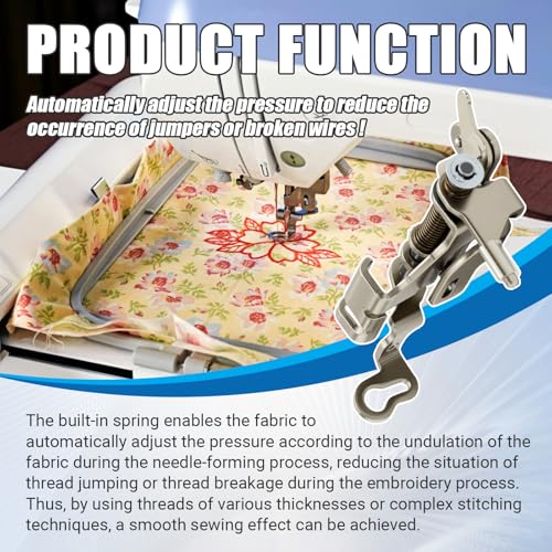 Embellecedor de máquina de coser Embroidery Foot Q para Brother miniatura 4
