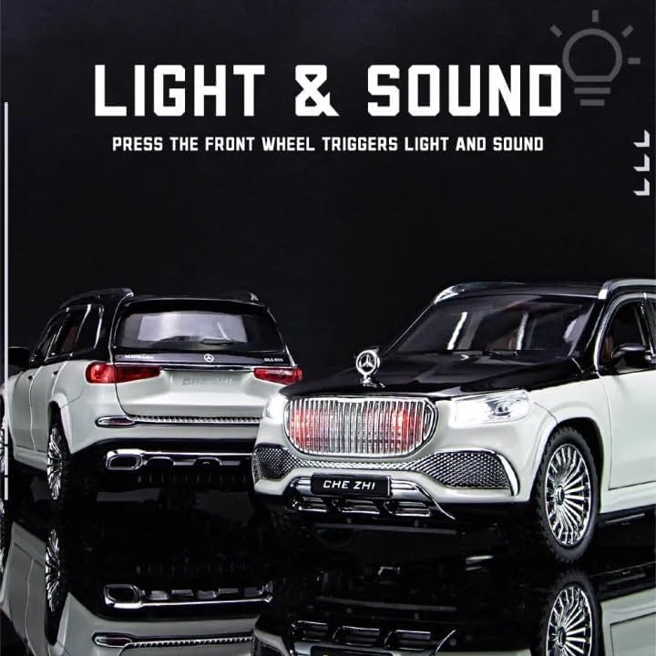 Image of 1:24 Scale Model Pull Back Die-Cast Metal Toy Openable Doors & Light Music Best Gifts Toys