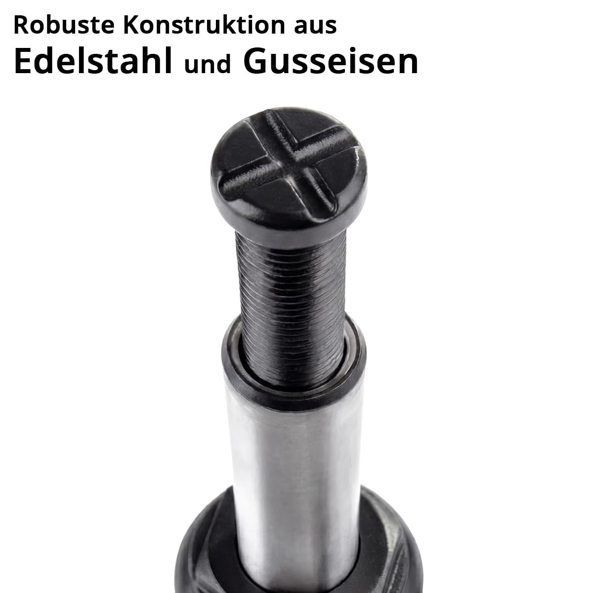 STAHLWERK Hydraulikheber 16 t Tragkraft, kompakter hydraulischer Wagenheber