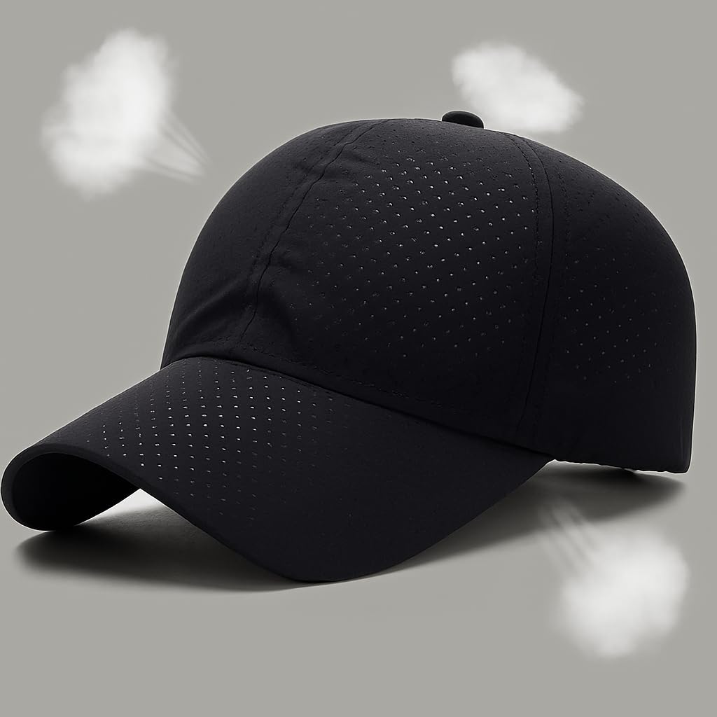 Gorra deportiva para actividades al aire libre, ajustable, de secado rápido, para hombres y mujeres, béisbol, senderismo, pesca, golf