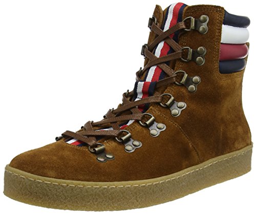 Tommy Hilfiger Crepe Outsole Hiking HYBRID Boot, Herren Sneaker, Braun...