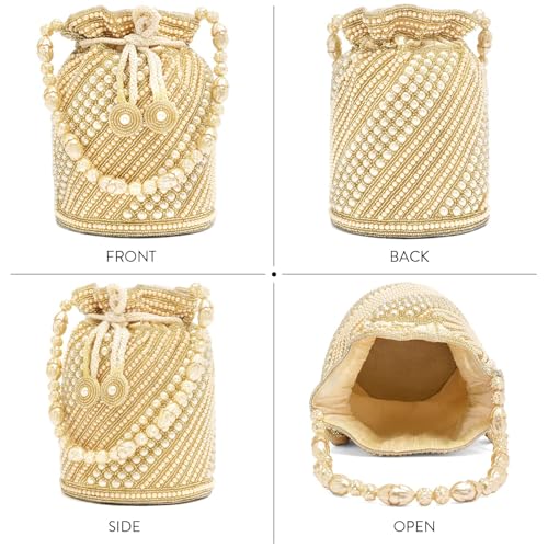 Image of Aheli Clutch Purses Gift for Women Handmade Evening Sling Handbag Stylish Bridal Fashion Bag