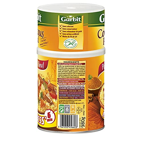 Garbit Königliche Couscous Huhn und Rindfleisch 980g Packung mit 3