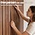 Abyssaly Wood Slat Peel and Stick Wallpaper, Brown Striped Wood Panel Grain Contact Paper, Removable Self Adhesive Faux Wooden Panel Wall Covering for Bedroom 17.7 in X 118 in