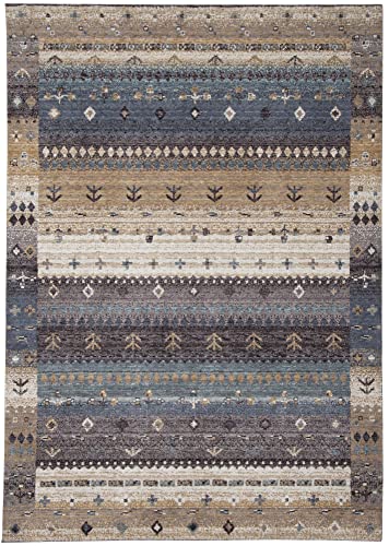 Klassischer Orient Teppich | Gabbeh Style | wie handgeknüpft | super weich und angenehm | 50 x 80...