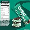 Quest Nutrition Mint Chocolate Chunk Protein Bars, 20g Protein, 1g Sugar, 4g Net Carb, High Fiber, Gluten Free, Keto Friendly, 12 Count